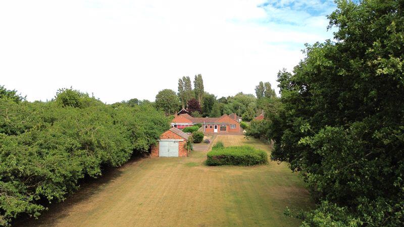 Rear garden elevated