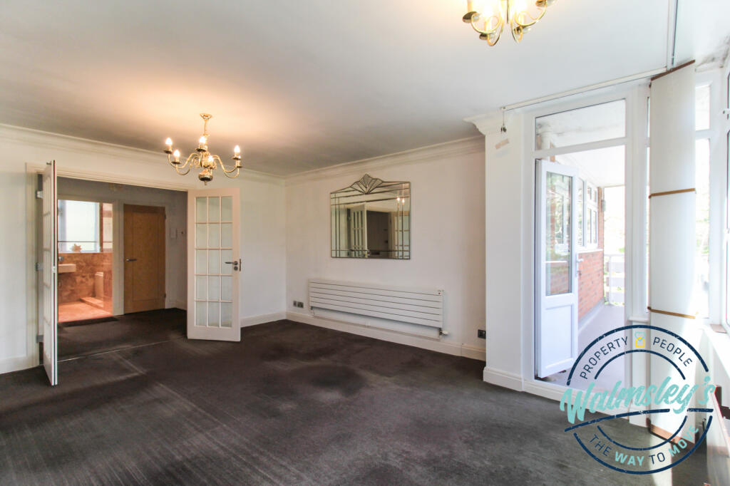 Sitting room with door to balcony