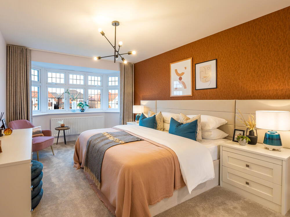 Main bedroom of the Oxford Lifestyle, a 3 bedroom house