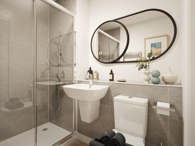 Handy ensuite away from the family