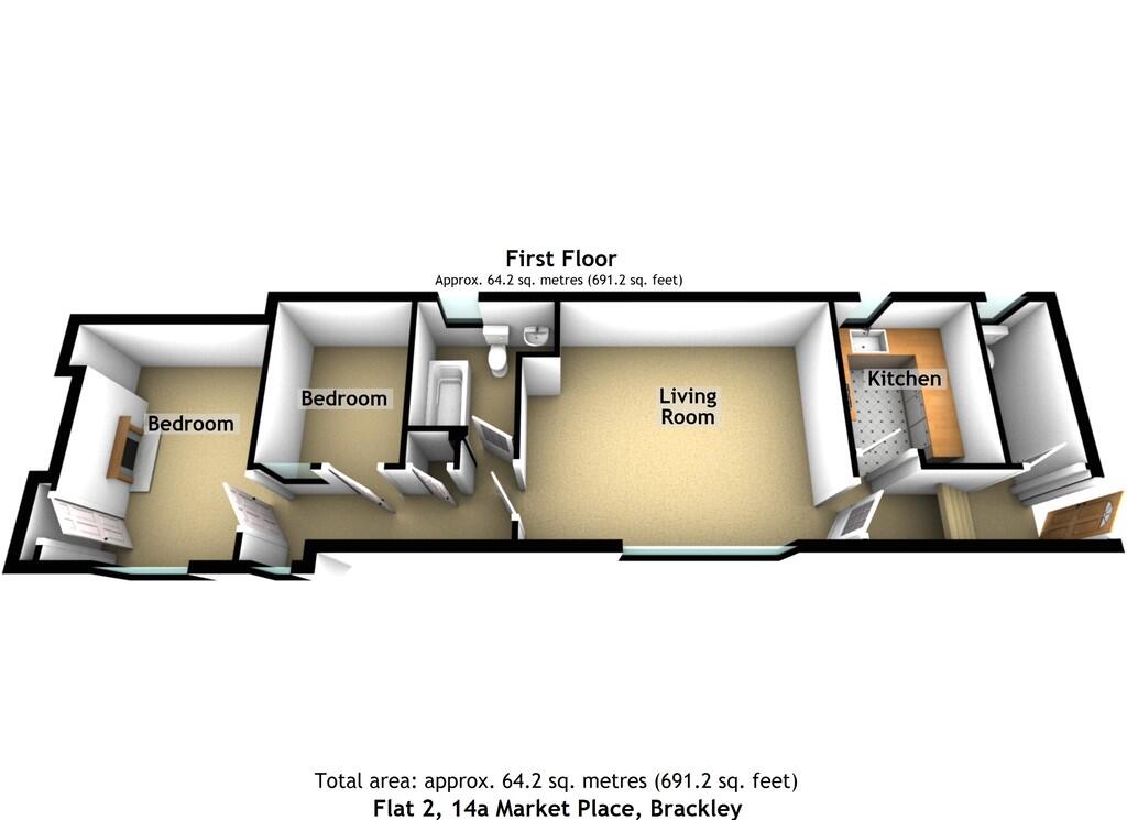 Flat 2 14a Market...