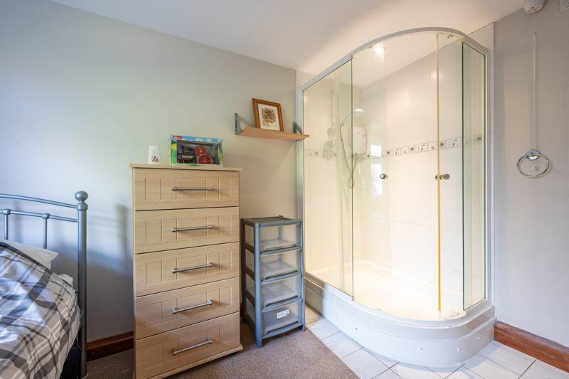 BEDROOM NO. 3 with shower cubicle
