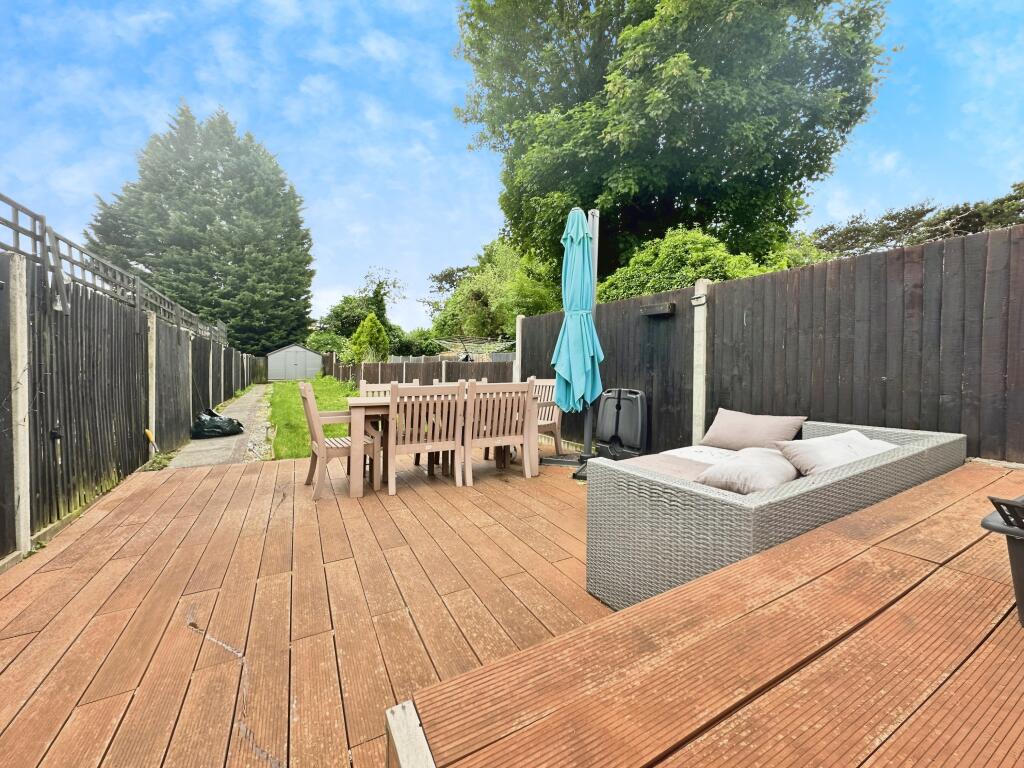 Private Rear Garden Decking Area