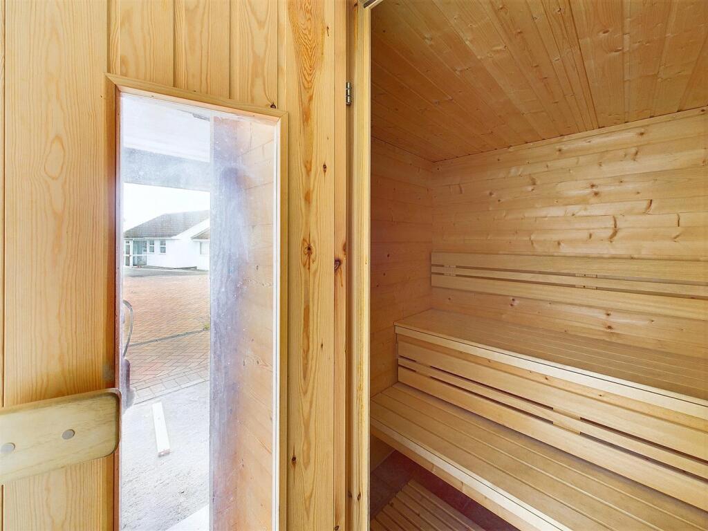 Sauna in the garage