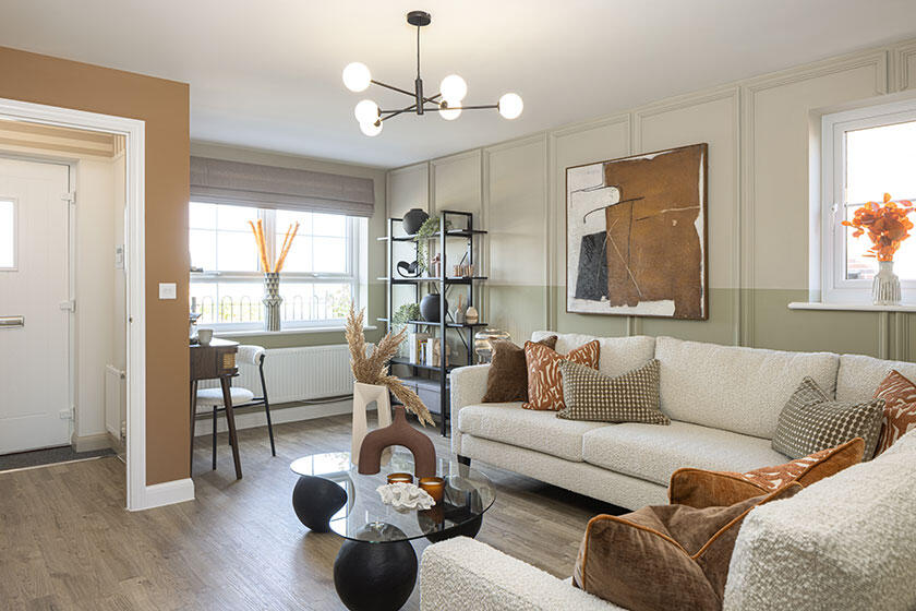 Spacious lounge in the Maidstone 3 bedroom home