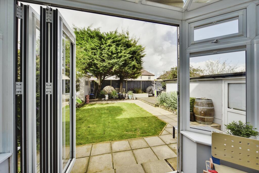 View Of Private Rear Garden From The Conservatory