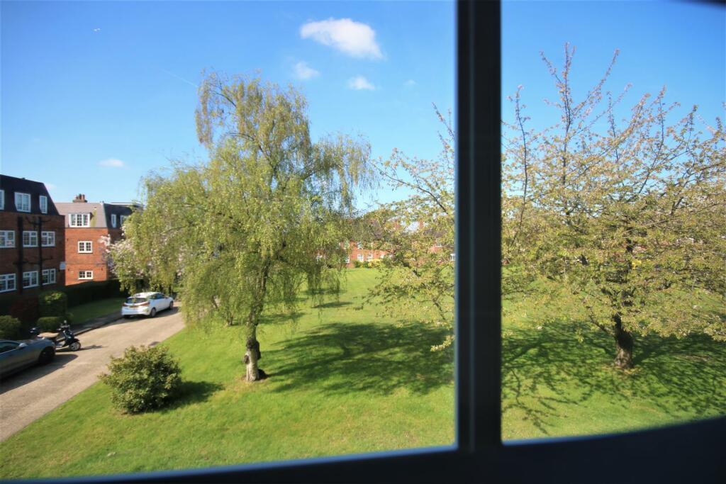 VIEWS OVER THE COMMUNAL GARDENS: