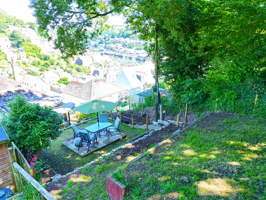 DRONE REAR GARDEN VIEW TO LOOE 2