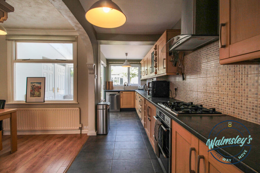 Kitchen open plan to dining room