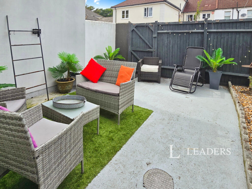 Rear courtyard
