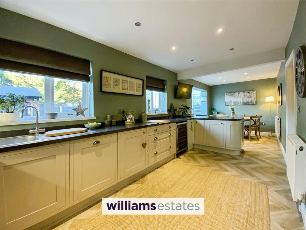 open plan kitchen diner