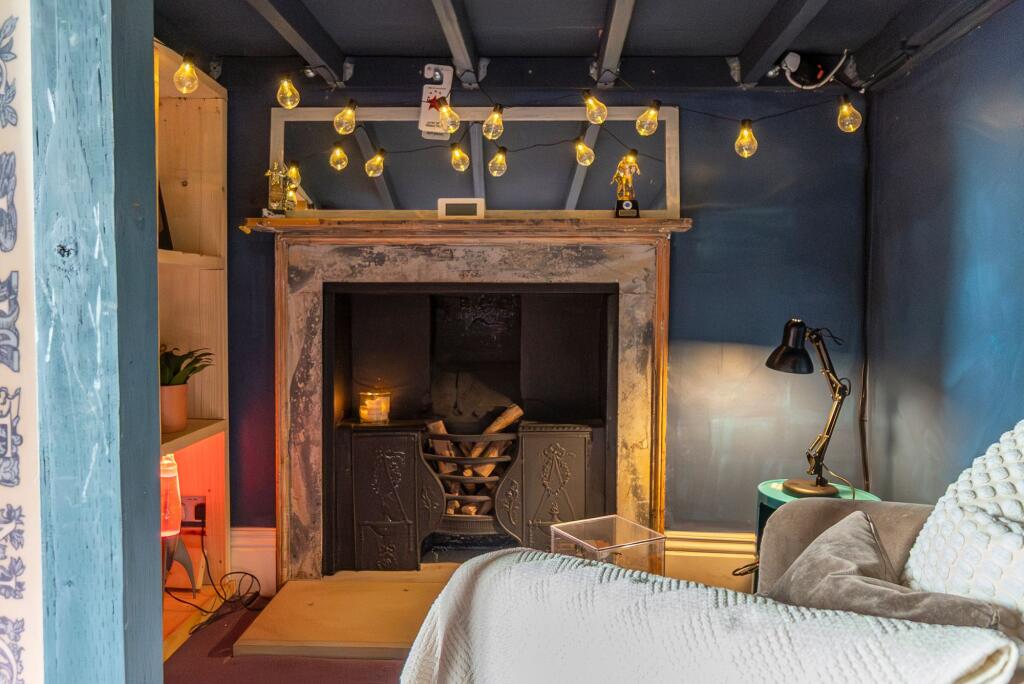 Feature fireplace in Bedroom 2