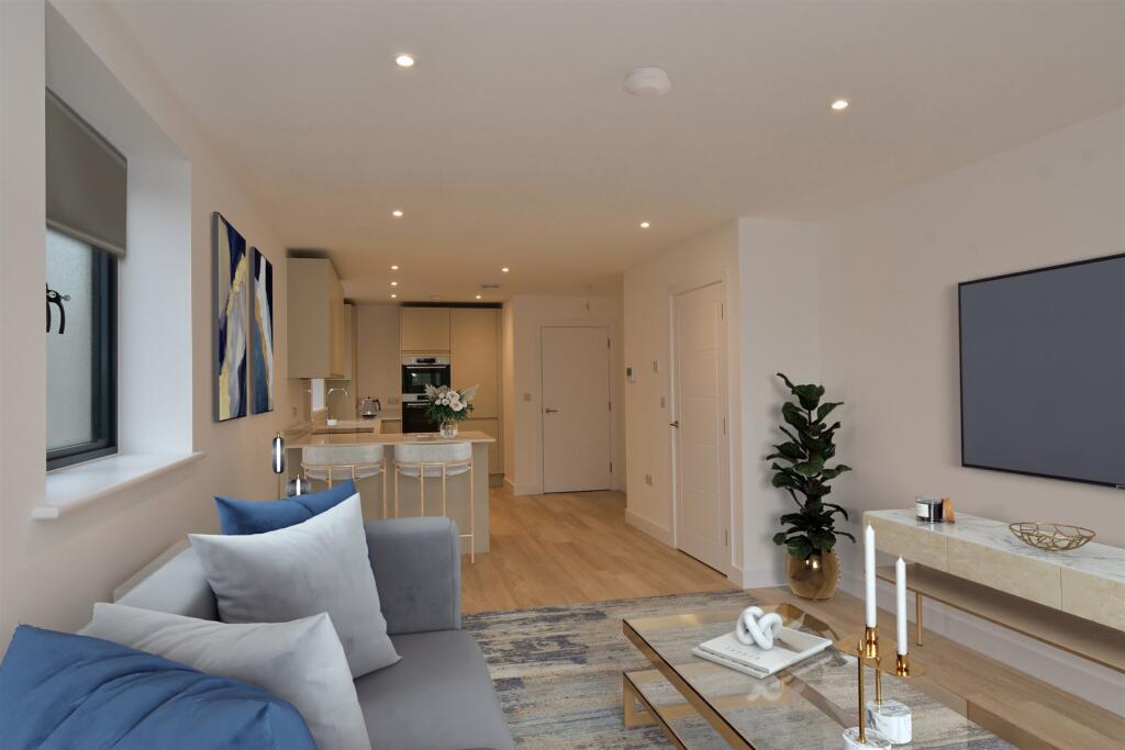 Kitchen/Living Staged