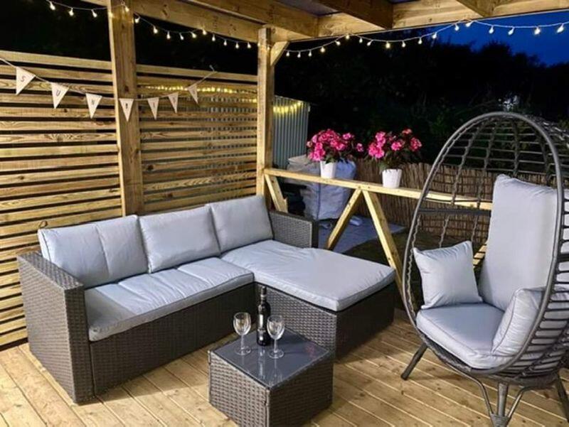 Decked area at night view 2