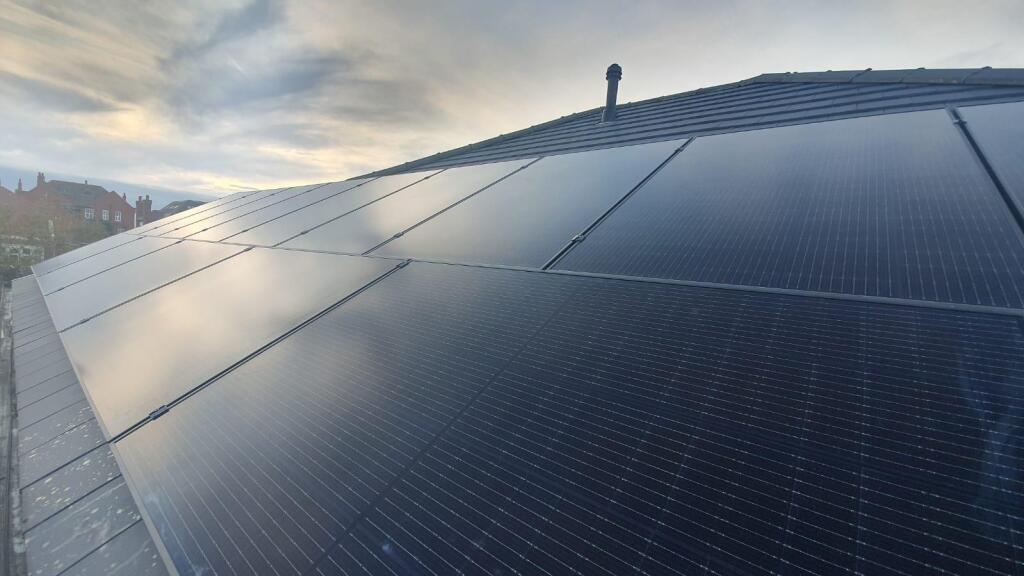 Outdoor solar panel view