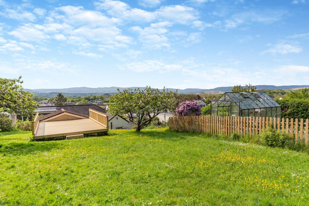 Rear garden and stunning views