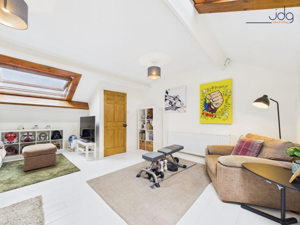Converted Loft Room with skylights
