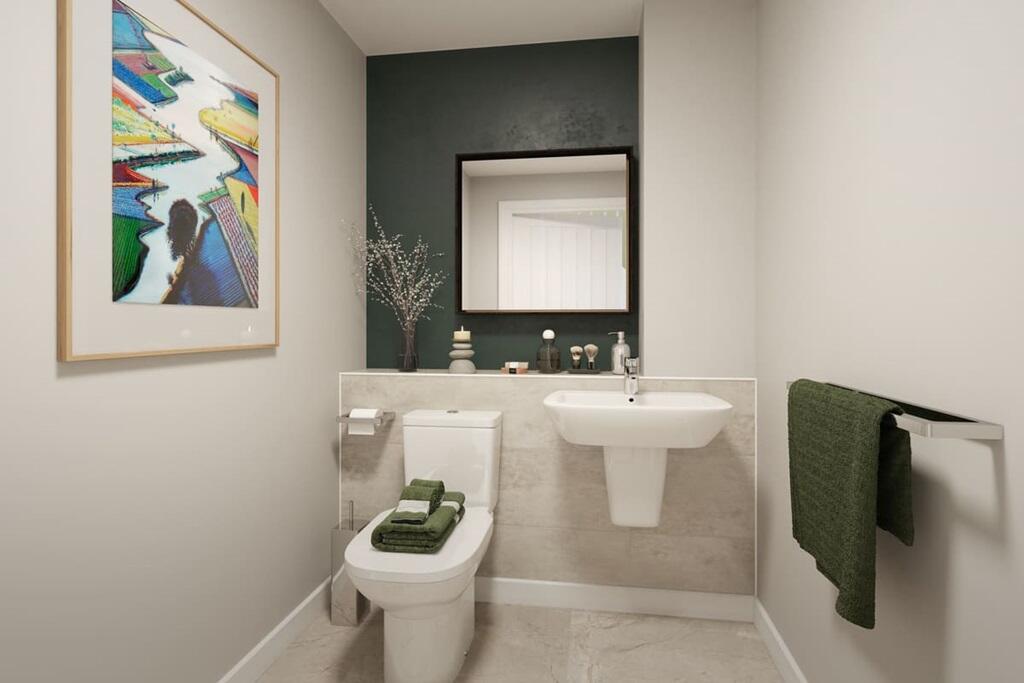 Convenient downstairs cloakroom