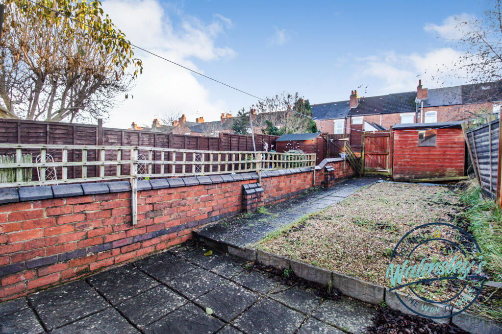 Rear gardens South facing