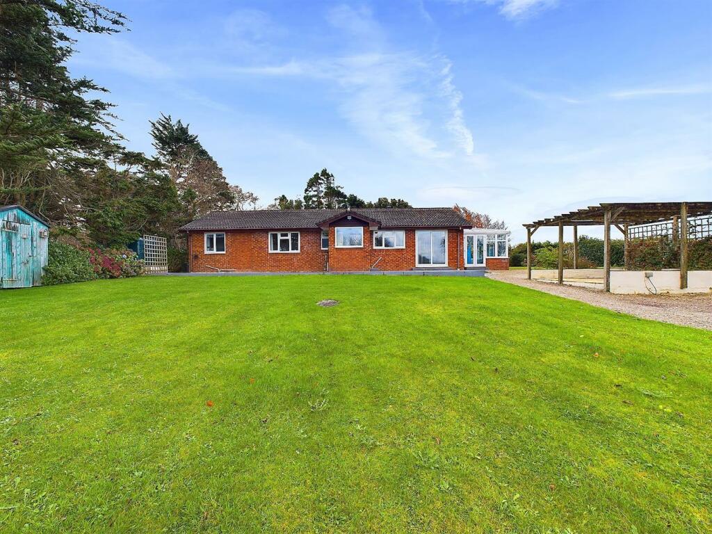 House from rear garden