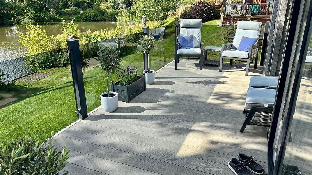 Enjoy the deck and views all year round