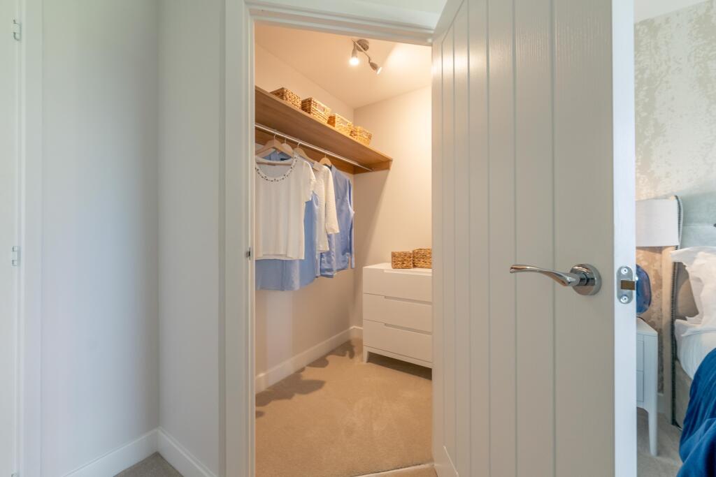 Show home walk-in wardrobe