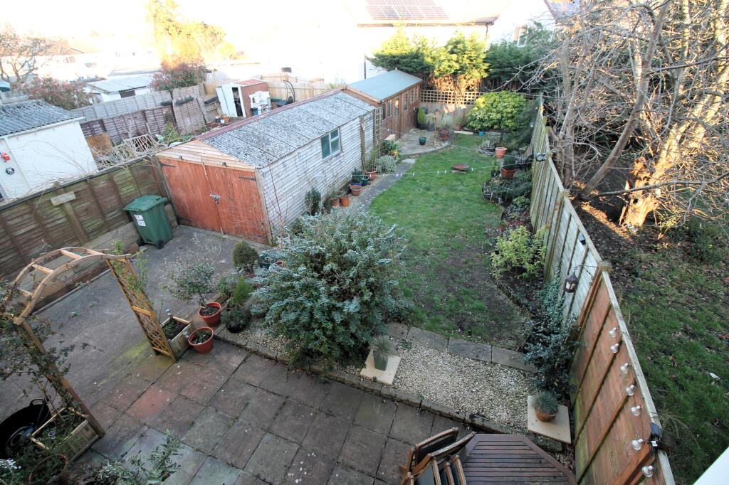 Over head View of Rear Garden