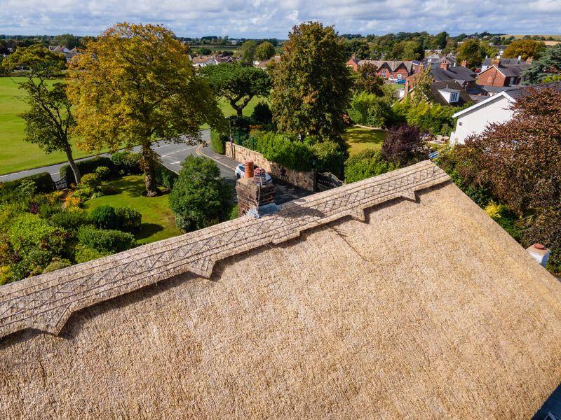 Newly thatched roof