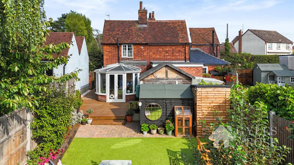 Rear of property