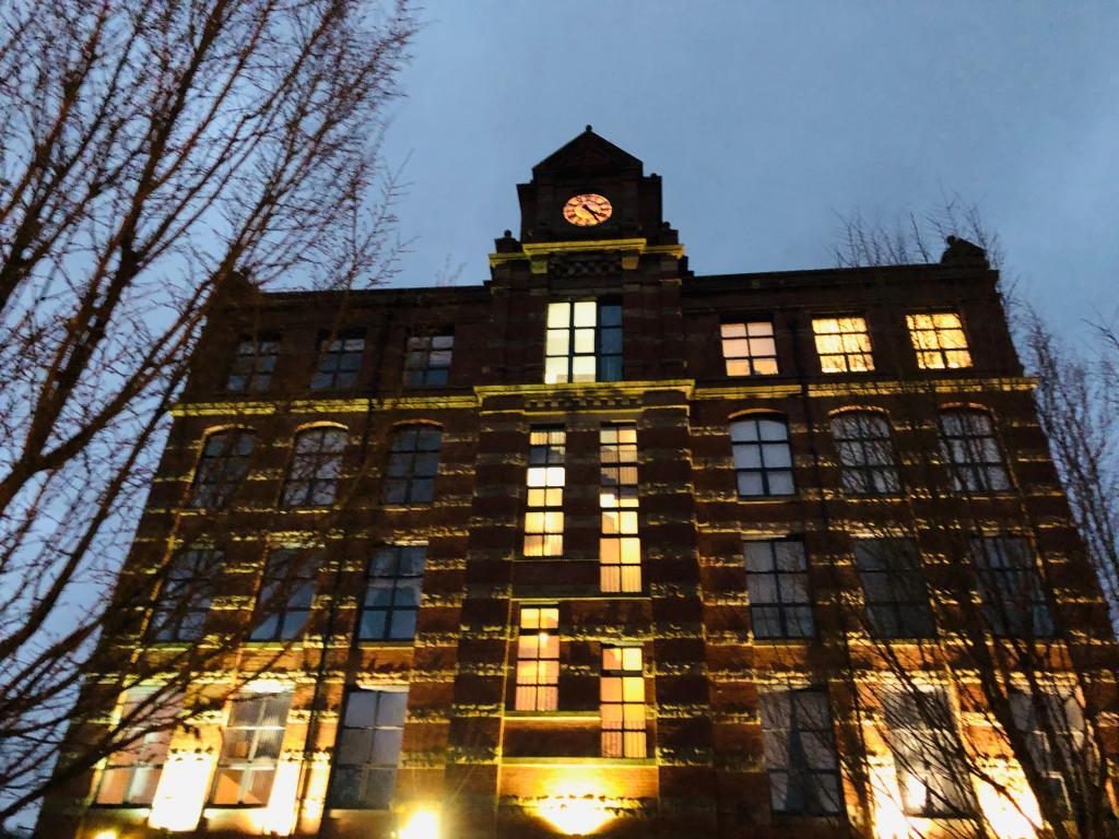 Rear 'clock' view of the mill