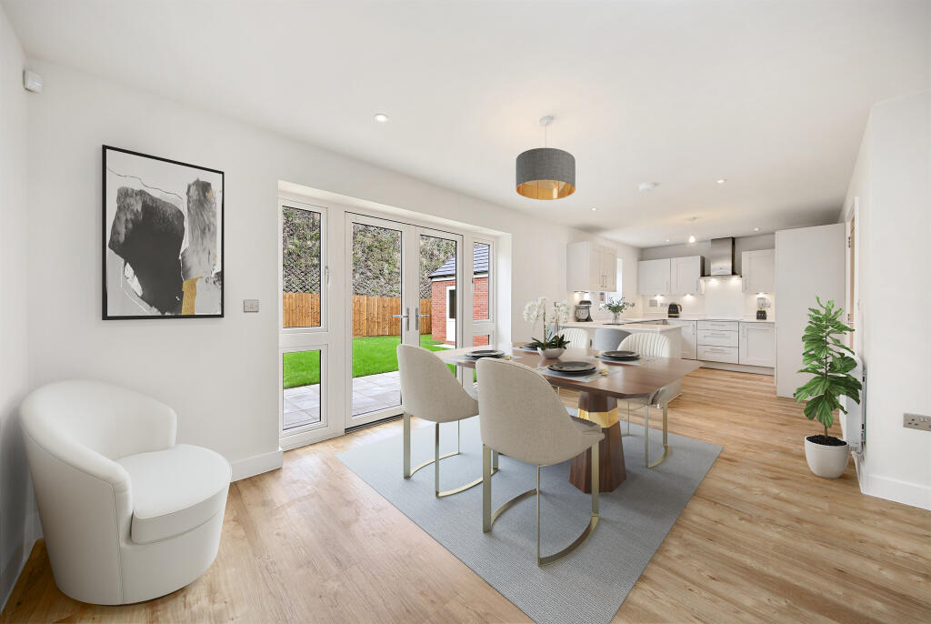 Open Kitchen Dining Living 