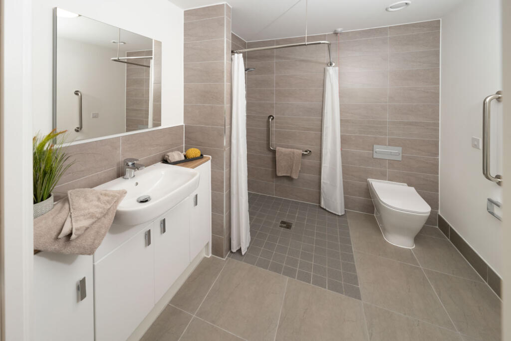 Knox Court - Typical 2 Bed Apartment Shower Room  