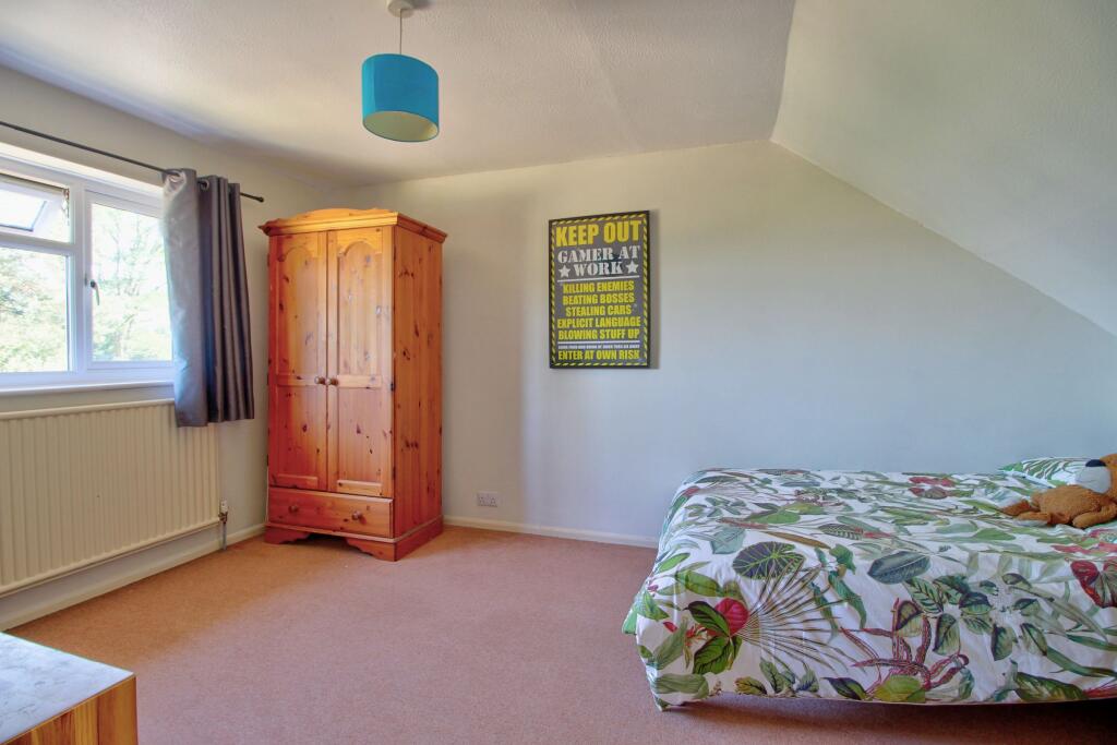 Bedroom Two (upstairs) with lovely views