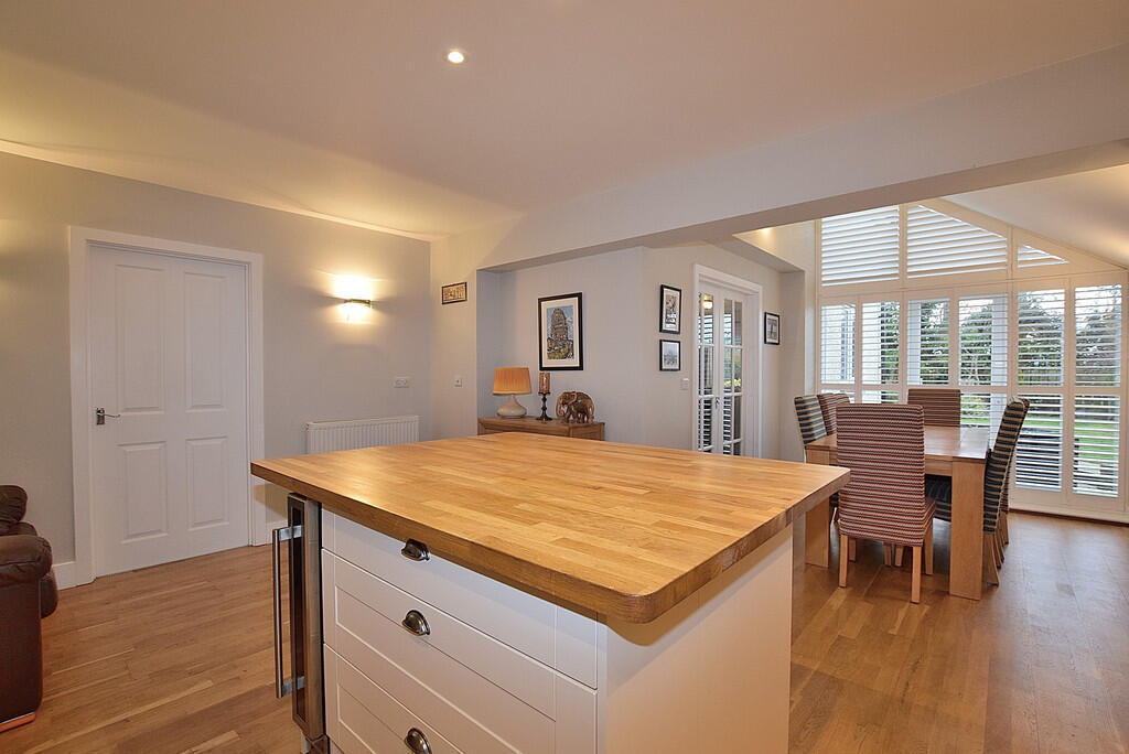 kitchen to dining...