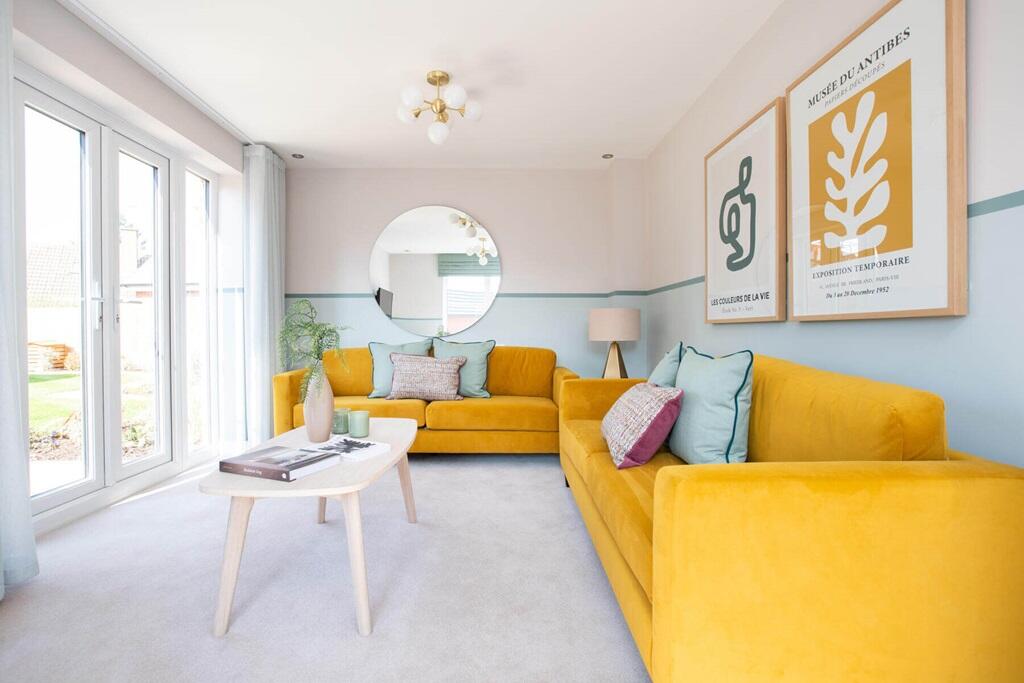 Double lead from the lounge to the garden, perfect for summer months