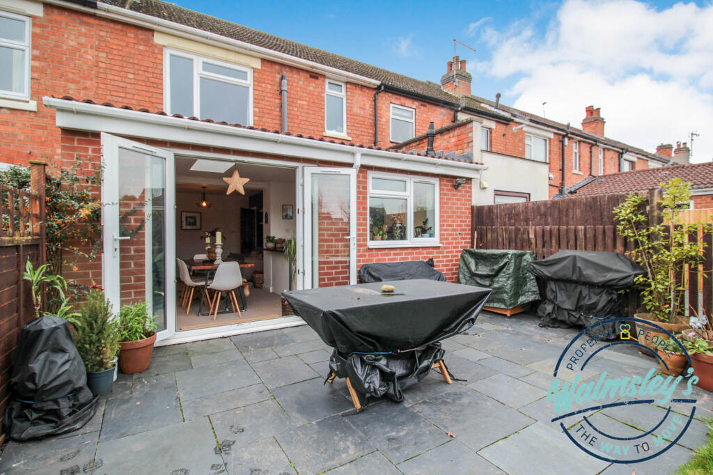 Patio and rear elevation