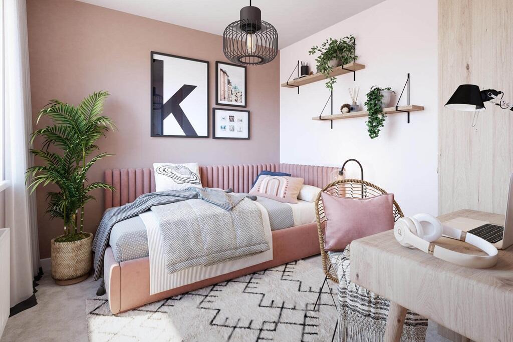 A third bedroom could also be used as a nursery or home office