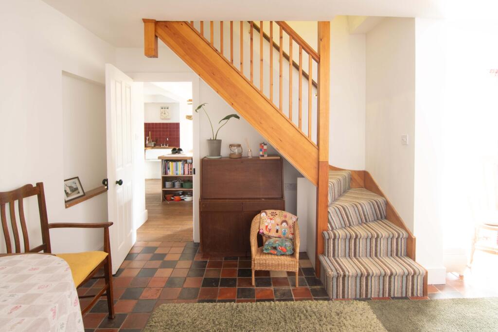 Ground floor main house stair and study room