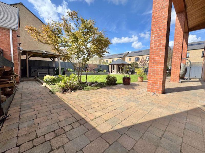 Rear patio and garden