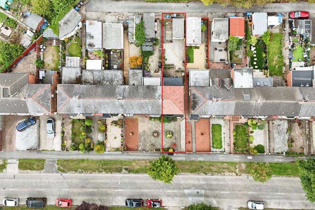 Aerial view of the property