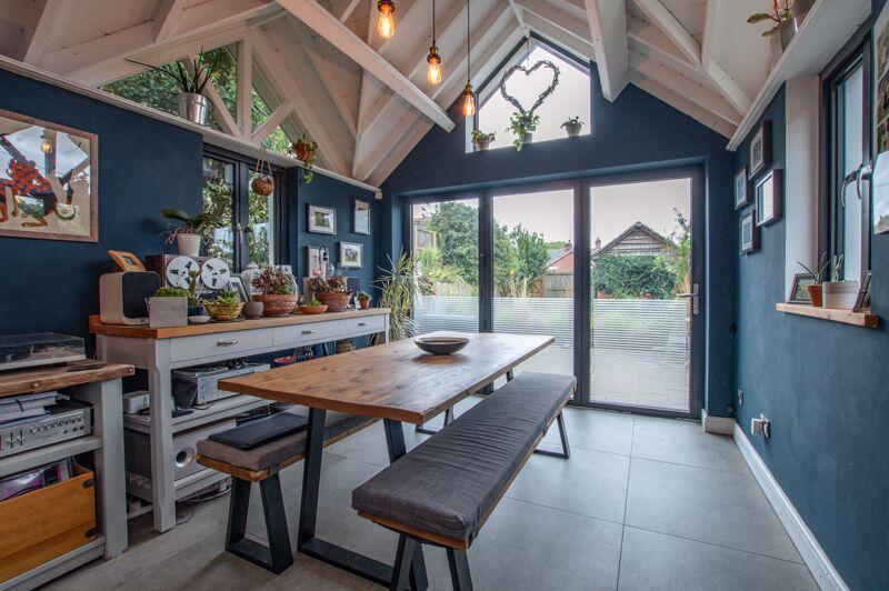 Dining room with Bi-fold doors to garden