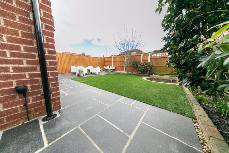 Private low maintenance garden