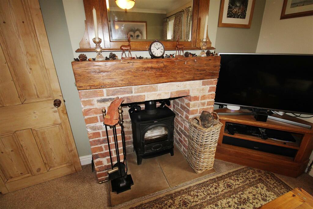 Log Burner in Living Room
