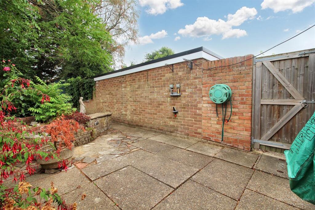 Patio, Side Gate &amp; Garage