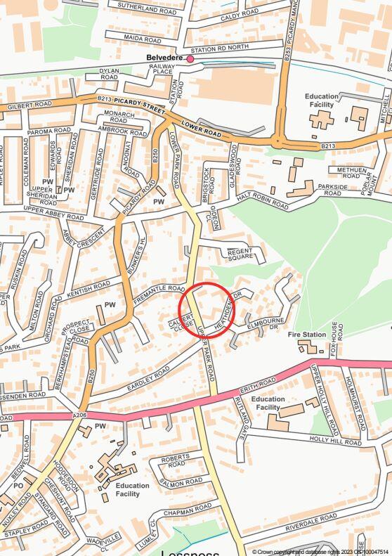 NOT TO SCALE FOR INFORMATION ONLY © ES100004608