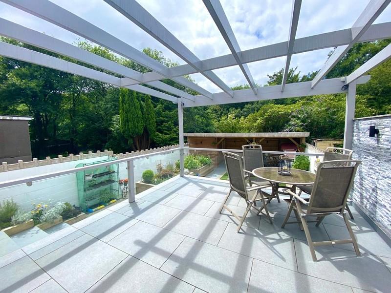 Raised Patio Area