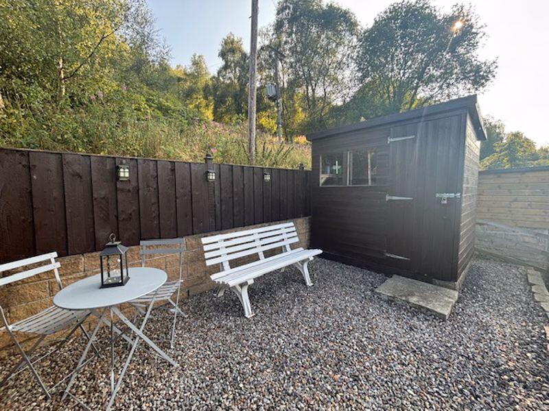 Shed at the top of the garden