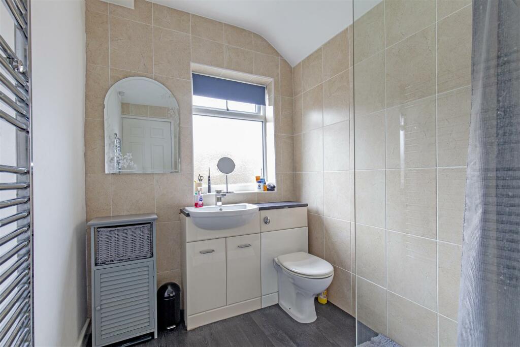 Partly Tiled Shower Room