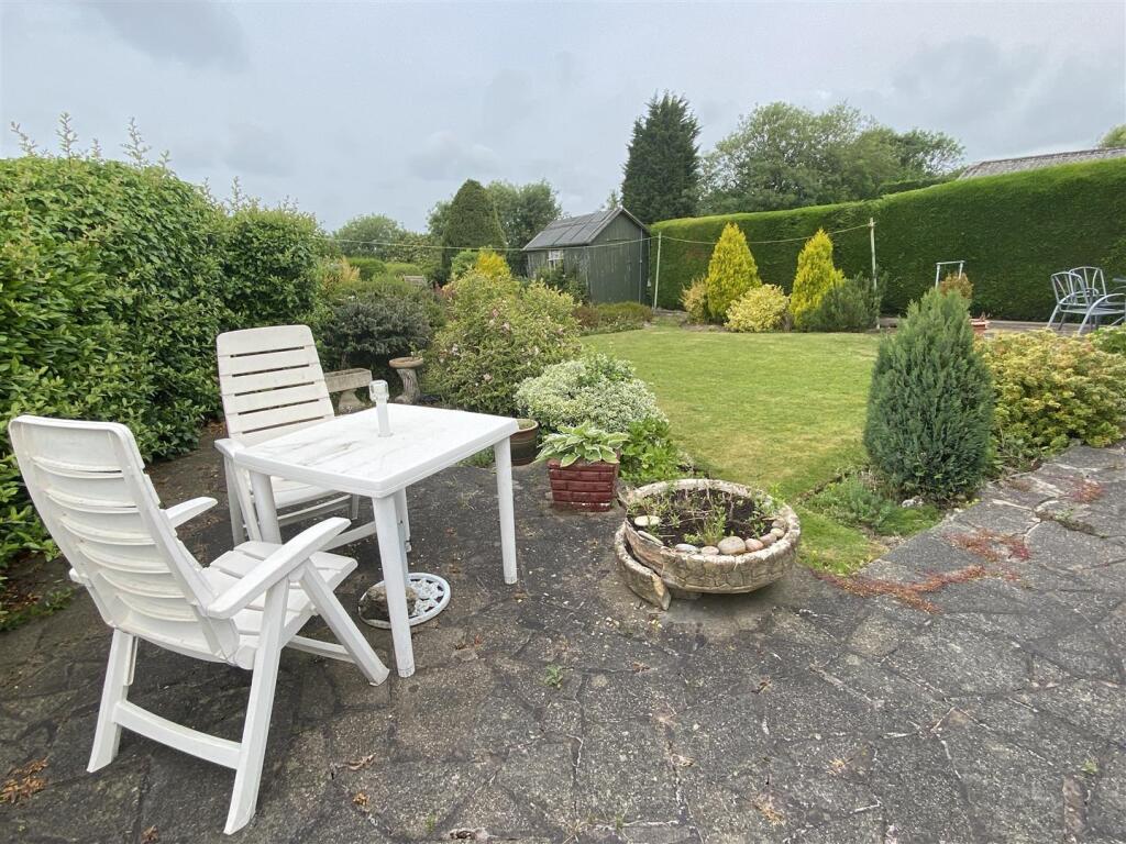 Landscaped rear garden