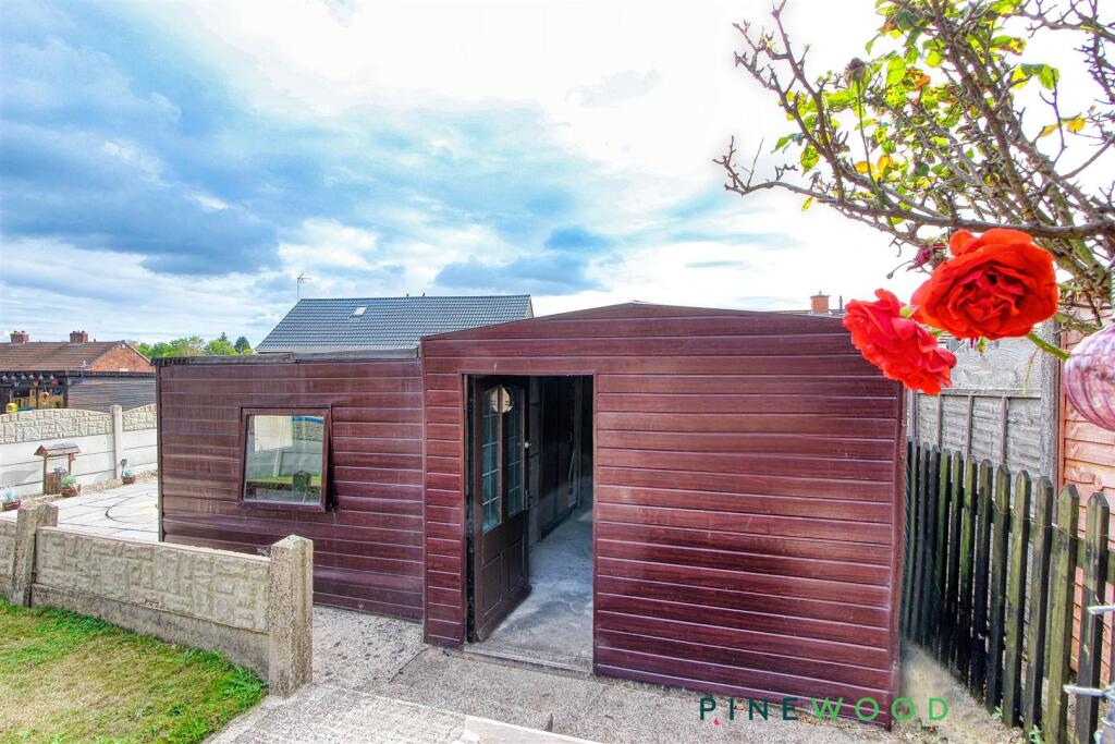 rear garden - shed/store